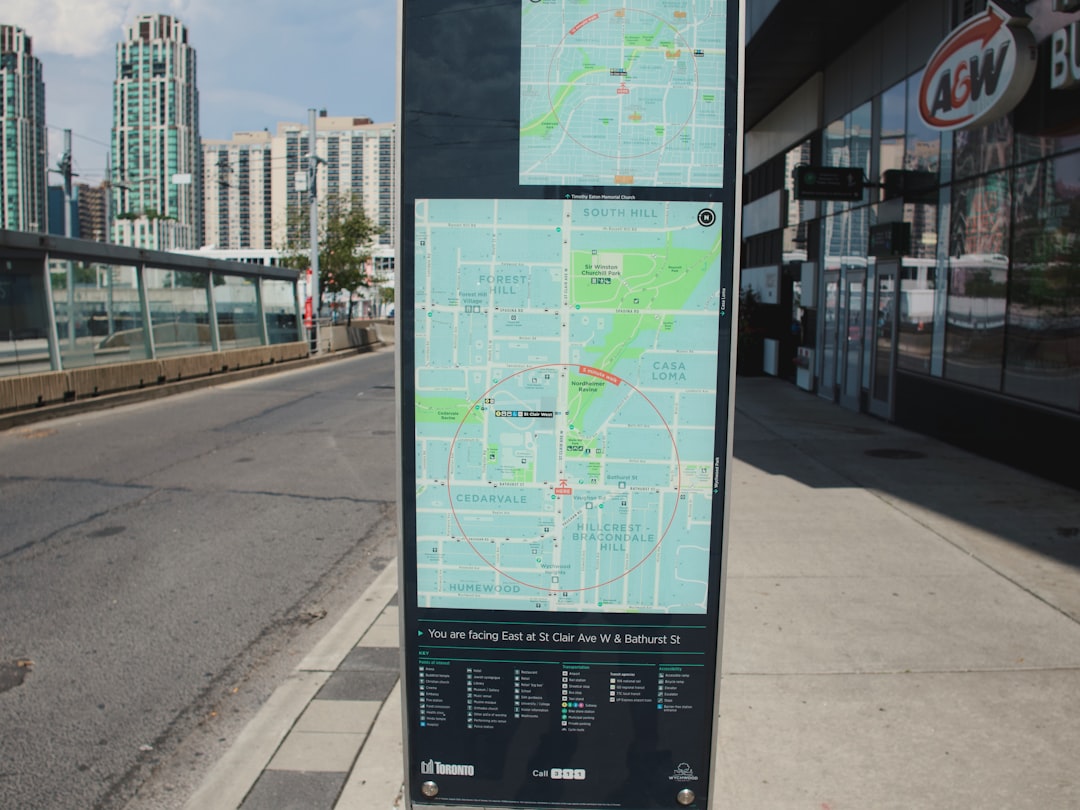 Şehir içi ulaşım kolaylığı için harita görseli