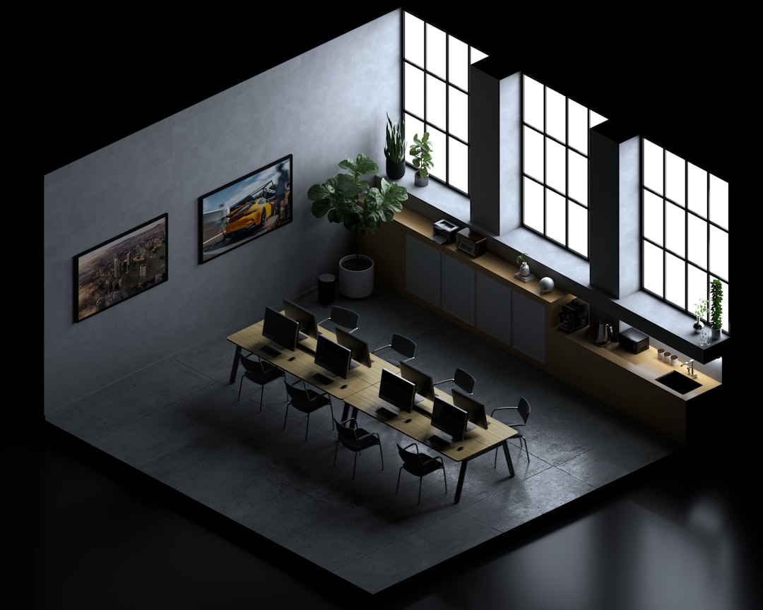 Bir odanın 3D yerleşim planı üzerinde mobilyaların konumlandırılması