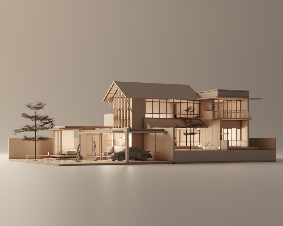 Yeni ev için taşınmadan önce oda yerleşim planı hazırlayan profesyonel çalışma masası